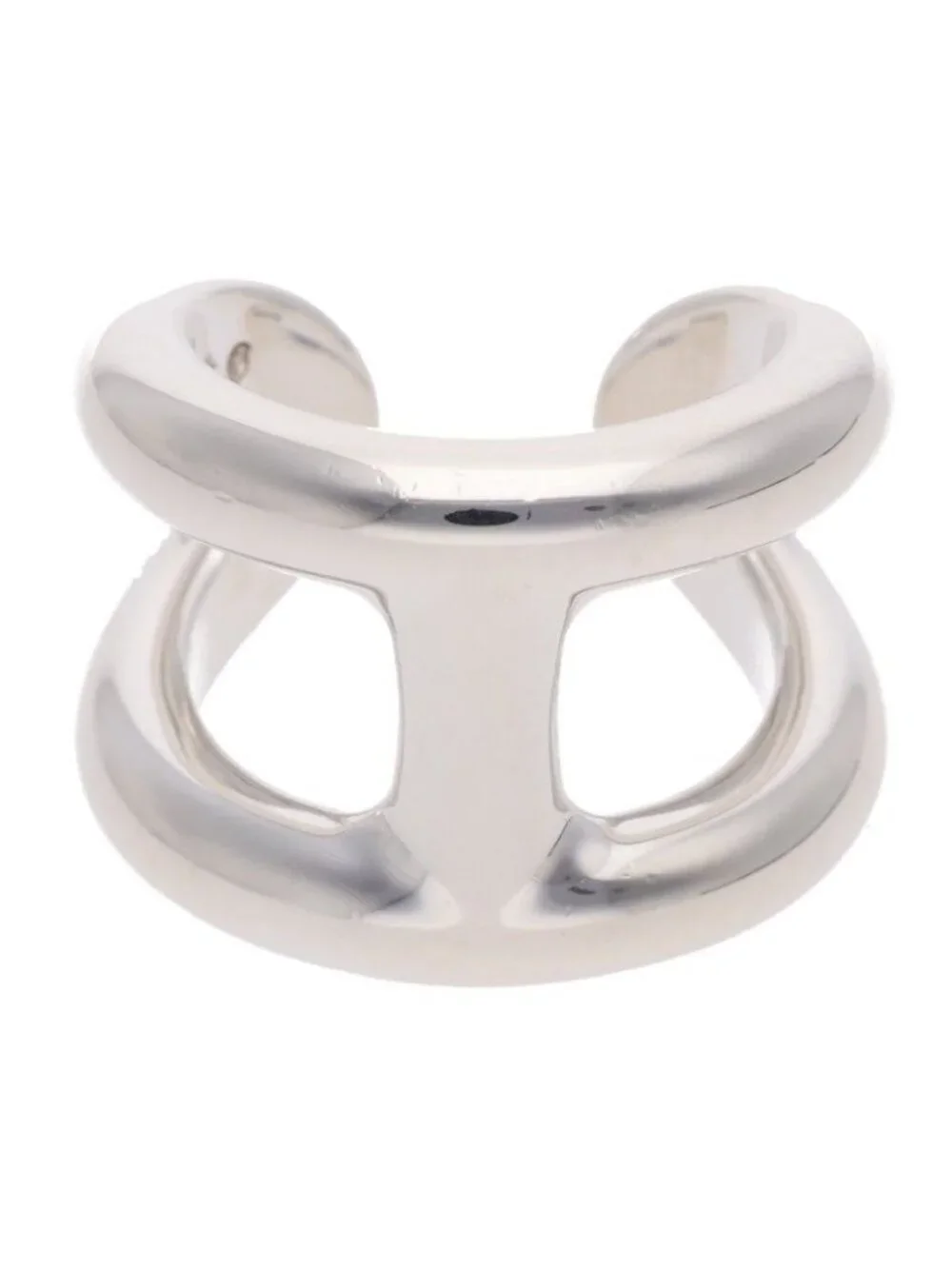 Hermes Osmose GM Silver Ring